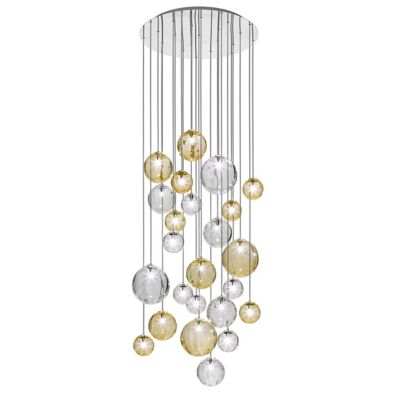 Vistosi Puppet R12/24 Multi Light Pendant - Color: Amber - Size: 24 light -