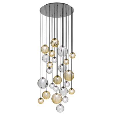 Vistosi Puppet R12/24 Multi Light Pendant - Color: Amber - Size: 24 light -