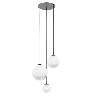 Vistosi Puppet R3/6 Multi Light Pendant - Color: White - Size: 3 light - PU