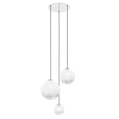 Vistosi Puppet R3/6 Multi Light Pendant - Color: White - Size: 3 light - PU