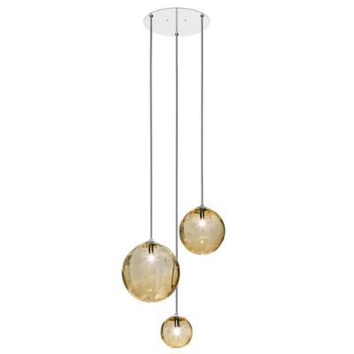 Vistosi Puppet R3/6 Multi Light Pendant - Color: Amber - Size: 3 light - PU