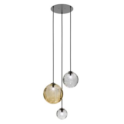 Vistosi Puppet R3/6 Multi Light Pendant - Color: Amber - Size: 3 light - PU