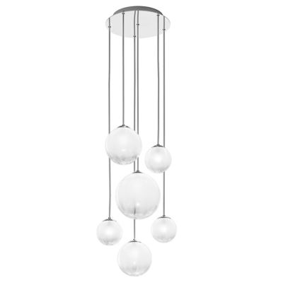 Vistosi Puppet R3/6 Multi Light Pendant - Color: White - Size: 6 light - PU