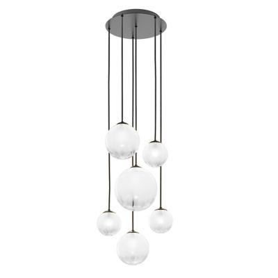 Vistosi Puppet R3/6 Multi Light Pendant - Color: White - Size: 6 light - PU