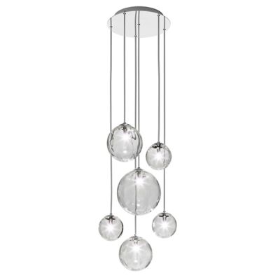 Vistosi Puppet R3/6 Multi Light Pendant - Color: Clear - Size: 6 light - PU