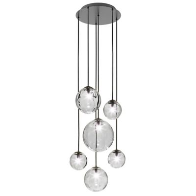 Vistosi Puppet R3/6 Multi Light Pendant - Color: Clear - Size: 6 light - PU