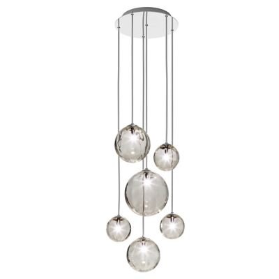 Vistosi Puppet R3/6 Multi Light Pendant - Color: Grey - Size: 6 light - PUP