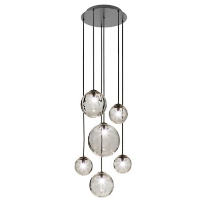 Vistosi Puppet R3/6 Multi Light Pendant - Color: Grey - Size: 6 light - PUP