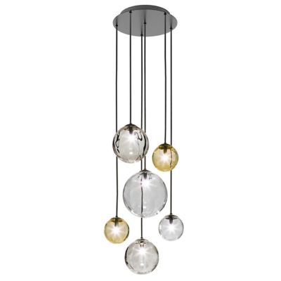 Vistosi Puppet R3/6 Multi Light Pendant - Color: Clear - Size: 6 light - PU