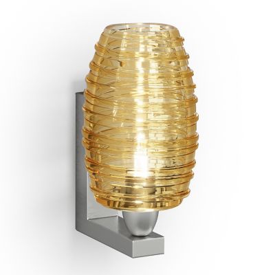 Vistosi Damasco Wall Sconce - Color: Amber - Size: Small - DAMAS AP 1A P CR