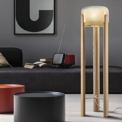 Vistosi Sata Floor Lamp - Color: Brown - SATA PT AMSF LFR E26 UL