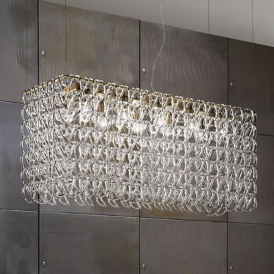 Vistosi Giogali R1B/RE1 Linear Chandelier Light - Color: White - Size: Smal