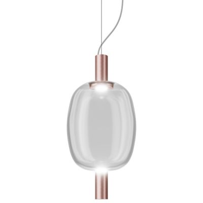 Vistosi Riflesso SP 2 LED Pendant Light - Color: Clear - RIFLE SP 2 CRTR RA