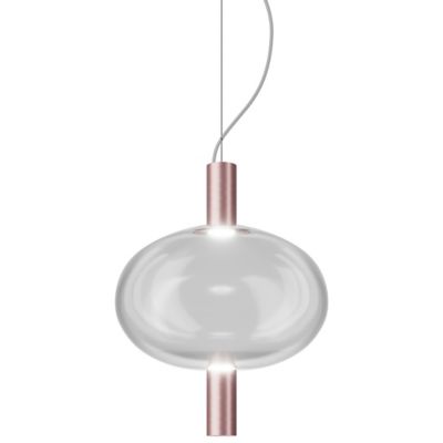 Vistosi Riflesso SP 1 LED Pendant Light - Color: Clear - RIFLE SP 1 CRTR RA