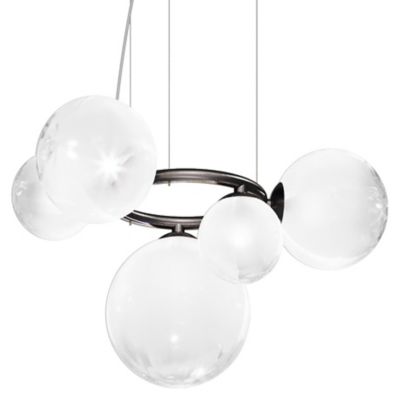 Vistosi Puppet Ring Pendant Light - Color: Black - Size: 5 light - PUPRI SP