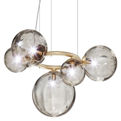 Vistosi Puppet Ring Pendant Light - Color: Gold - Size: 5 light - PUPRI SP 