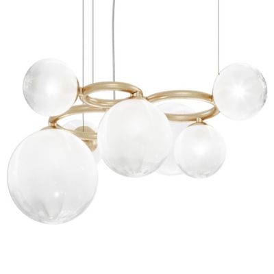 Vistosi Puppet Ring Pendant Light - Color: Gold - Size: 7 light - PUPRI SP 