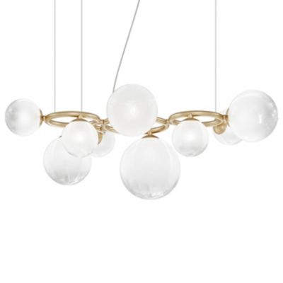 Vistosi Puppet Ring Pendant Light - Color: Gold - Size: 9 light - PUPRI SP 