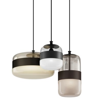 Vistosi Futura 3 Multi Light Pendant - Color: Clear - Size: 3 light - FUTUR