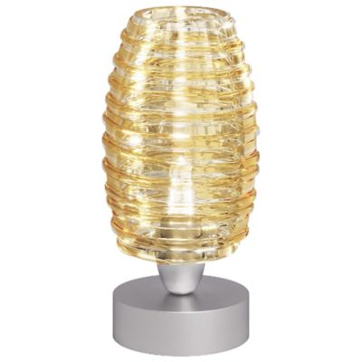 Vistosi Damasco Table Lamp - Color: Amber - Size: Small - DAMAS LT P CRAM N