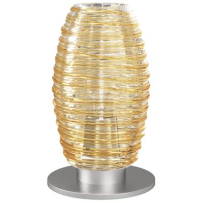 Vistosi Damasco Table Lamp - Color: Amber - Size: Medium - DAMAS LT M CRAM 