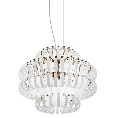 Vistosi Ecos 60C Pendant Light - Color: White - Size: 4 light - ECOS SP 60C