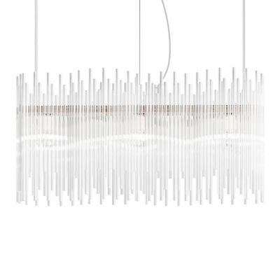 Vistosi Diadema SP K3 Linear Chandelier Light - Color: Clear - DIADE SP K3 