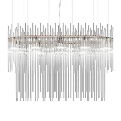 Vistosi Diadema SP O2 Linear Chandelier Light - Color: Clear - DIADE SP O2 