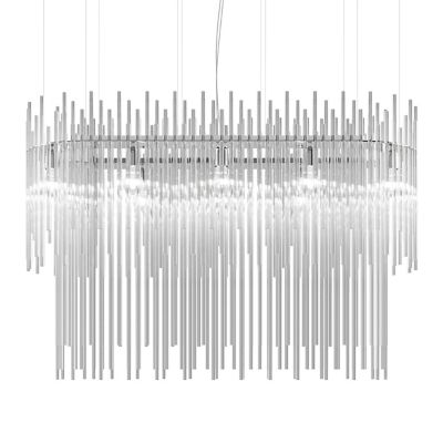 Vistosi Diadema SP O2 Linear Chandelier Light - Color: Clear - DIADE SP O2 