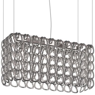 Vistosi Giogali Linear Chandelier - Color: Silver - Size: 3 light - GIOGA S