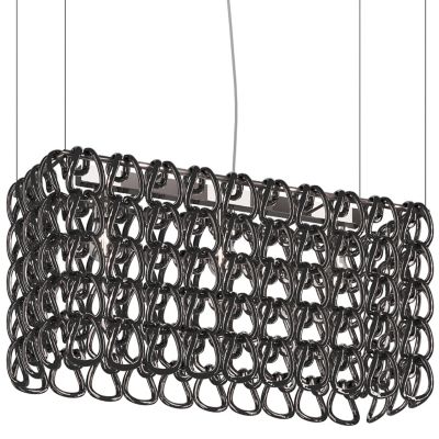 Vistosi Giogali Linear Chandelier - Color: Black - Size: 3 light - GIOGA SP