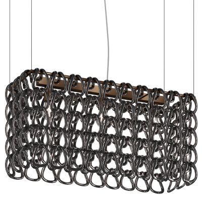 Vistosi Giogali Linear Chandelier - Color: Black - Size: 3 light - GIOGA SP