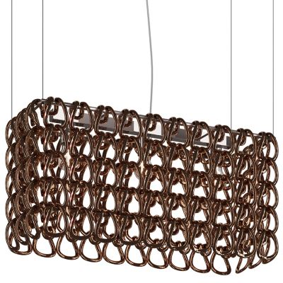 Vistosi Giogali Linear Chandelier - Color: Copper - Size: 3 light - GIOGA S