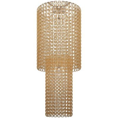 Vistosi Giogali Flushmount Light in Amber, Size: 10 light
