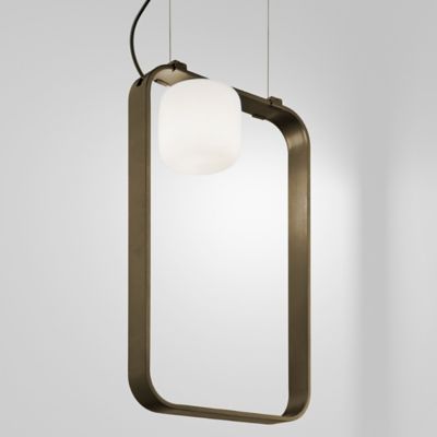 Vistosi Groove Linear Chandelier - Color: Bronze - Size: 1 light - GROOVSP6