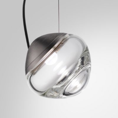 Vistosi Pure LED Mini Pendant Light - Color: Black - PURESP0000CCANTCRTRL22