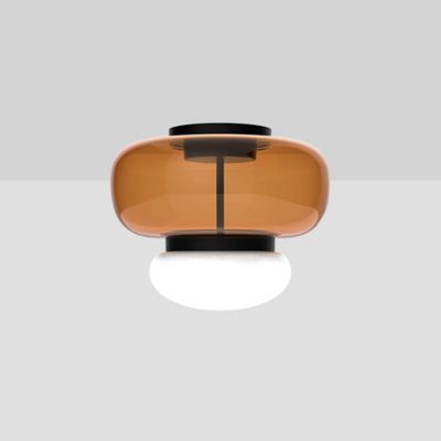 Vistosi Faro LED Flushmount Light - Color: Amber - Size: Small - FAROPL000P