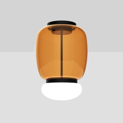 Vistosi Faro LED Flushmount Light - Color: Amber - Size: Large - FAROPL000G