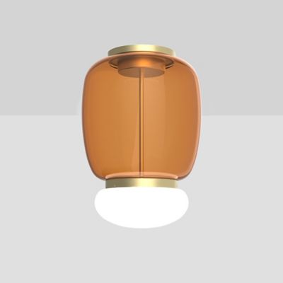 Vistosi Faro LED Flushmount Light - Color: Amber - Size: Large - FAROPL000G