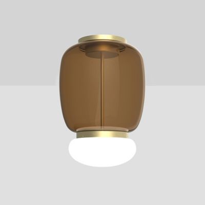 Vistosi Faro LED Flushmount Light - Color: Brown - Size: Large - FAROPL000G