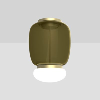 Vistosi Faro LED Flushmount Light - Color: Green - Size: Large - FAROPL000G