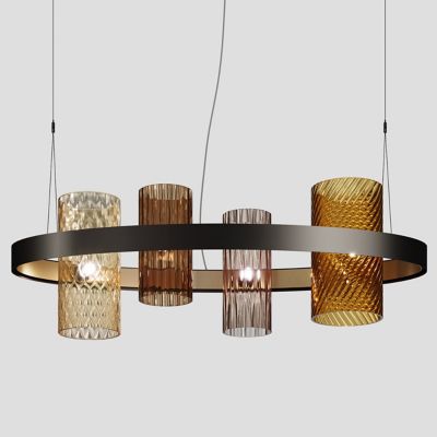 Vistosi Armonia Linear Chandelier - Color: Gold - Size: 4 light - ARMONSPOV