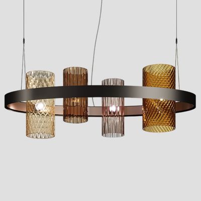 Vistosi Armonia Linear Chandelier - Color: Copper - Size: 4 light - ARMONSP