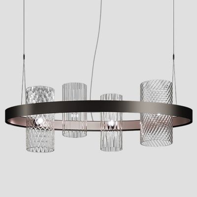 Vistosi Armonia Linear Chandelier - Color: Copper - Size: 4 light - ARMONSP