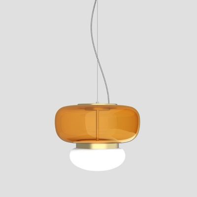 Vistosi Faro LED Pendant Light - Color: Yellow - Size: Small - FAROSP000P02