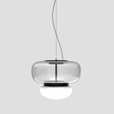 Vistosi Faro LED Pendant Light - Color: Silver - Size: Small - FAROSP000P02