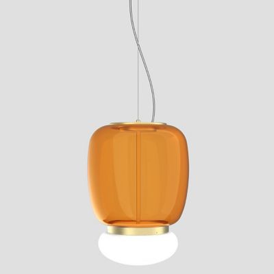 Vistosi Faro LED Pendant Light - Color: Yellow - Size: Large - FAROSP000G02