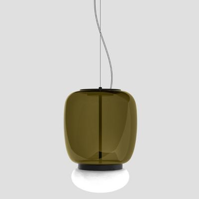 Vistosi Faro LED Pendant Light - Color: Green - Size: Large - FAROSP000G02N