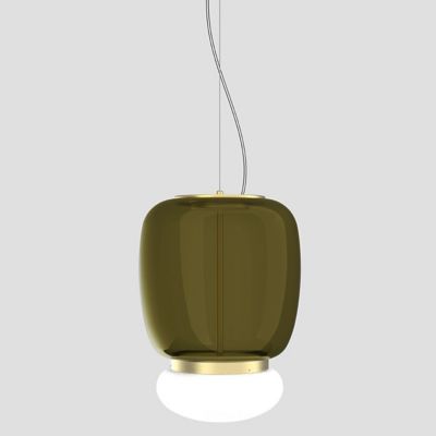 Vistosi Faro LED Pendant Light - Color: Green - Size: Large - FAROSP000G02O