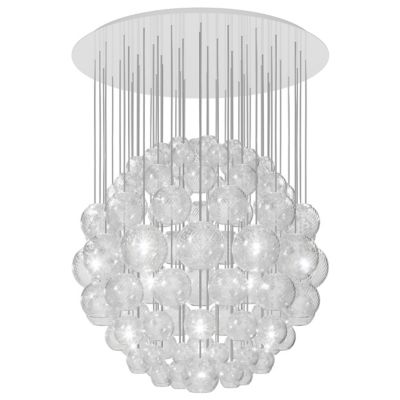 Vistosi Oto SP Sphere Chandelier - Color: Clear - Size: 13 light - OTO SP S